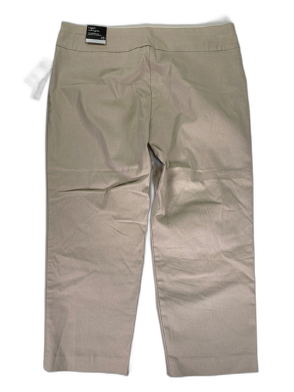Alfani Women's Beige Stretch Pull On Capri Pants - 16 image 2
