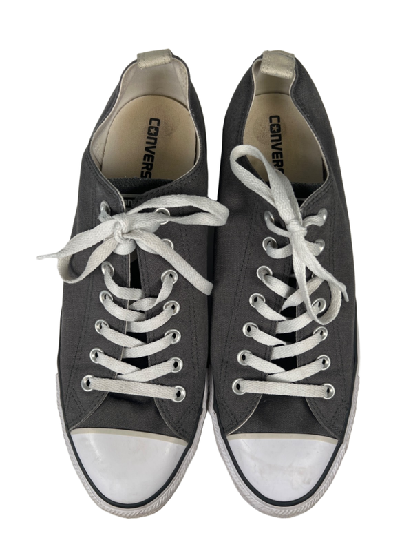 Converse Men's Gray Chuck Taylor All Star OX Low Top Lace Up Sneakers - 12 image 3