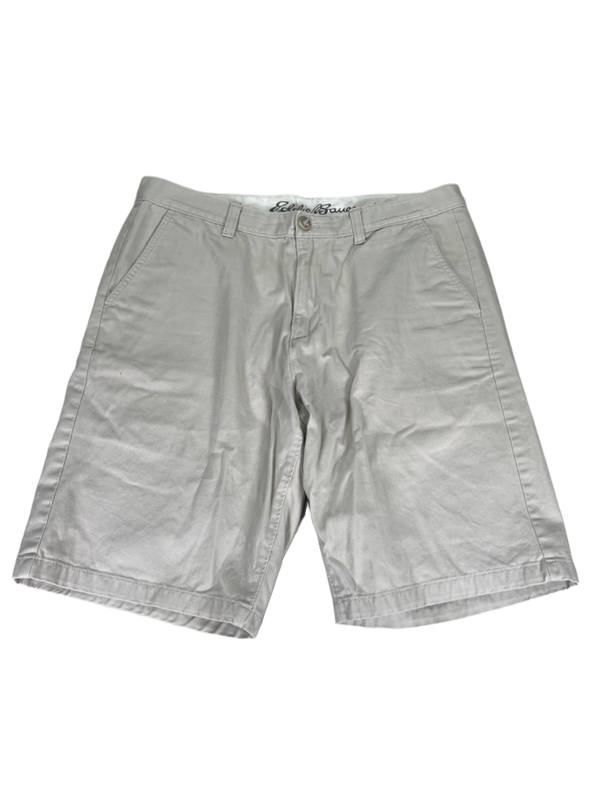 Eddie Bauer Men's Light Khaki Legend Wash Twill Classic Fit Shorts - 35