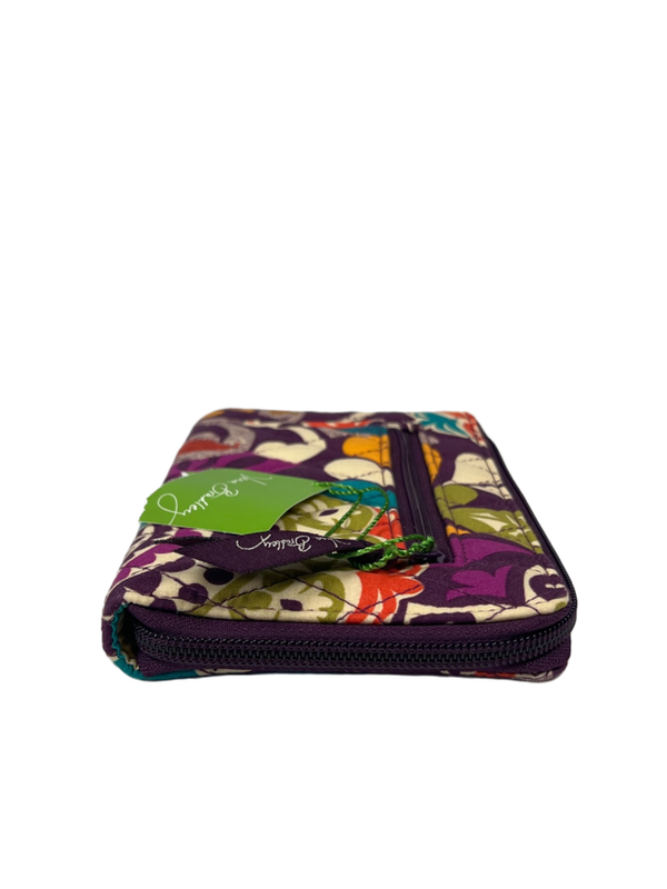 Vera Bradley Women's Purple Plum Crazy Zip Around Wallet image 3
