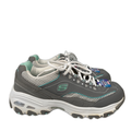 Skechers Women's Gray/Blue D'Lites Air Cooled Memory Foam Sneakers - 7