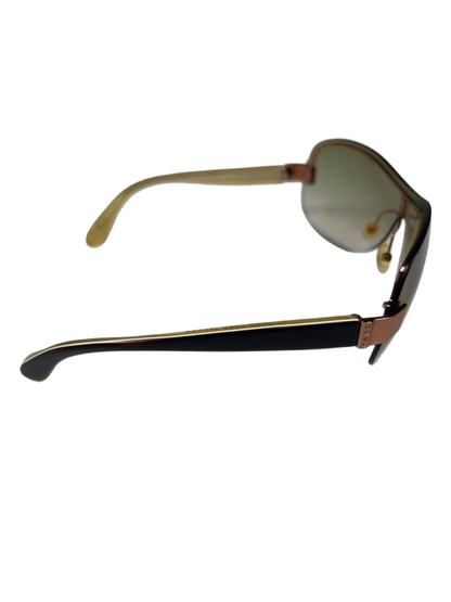 Marc by Marc Jacob Women's Brown Shield Aviator Sunglasses W/ Case image 8