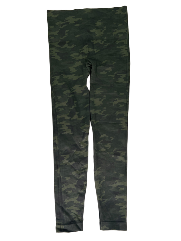 Spanx Women's Green Camoflauge Look At Me Now Tight Athletic Legging Pants - L