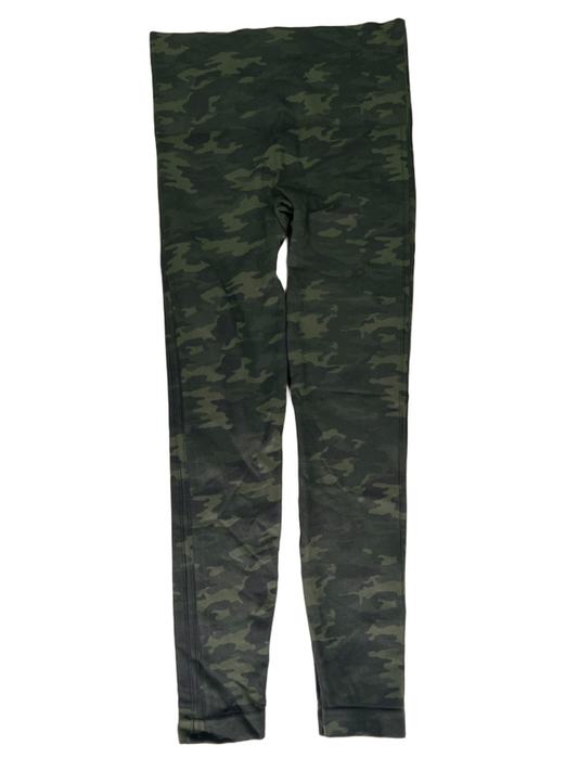 Spanx Women's Green Camoflauge Look At Me Now Tight Athletic Legging Pants - L
