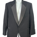 Neil Allyn Men's Black Wool One ButtonTuxedo Jacket - 44S
