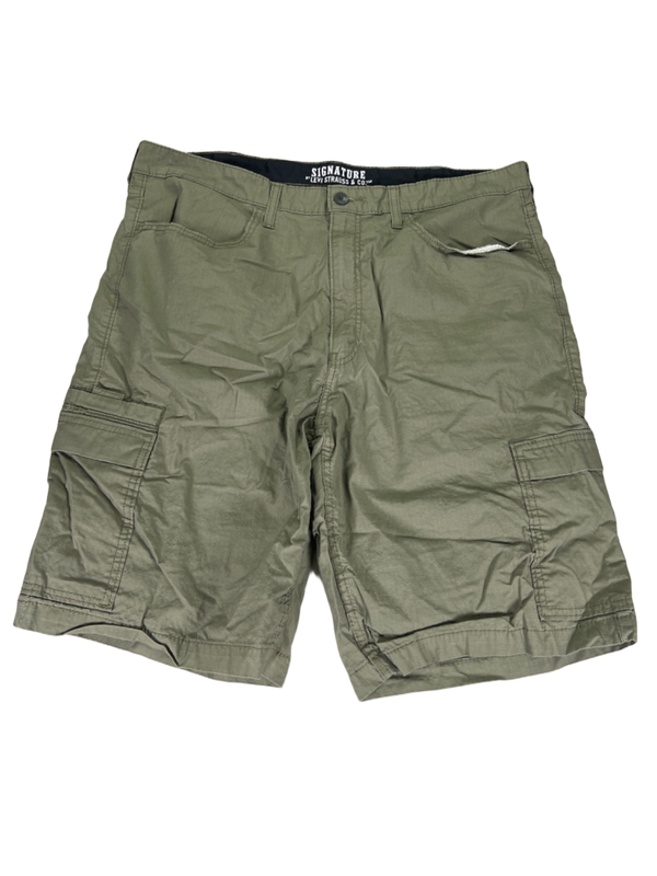 Levi's Men's Green Signature Classic Cargo Shorts - 40