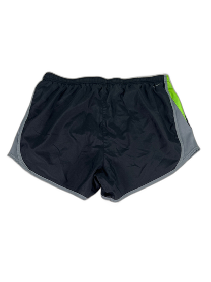 Nike Women's Black/Green Lined Athletic Running Shorts - M image 2