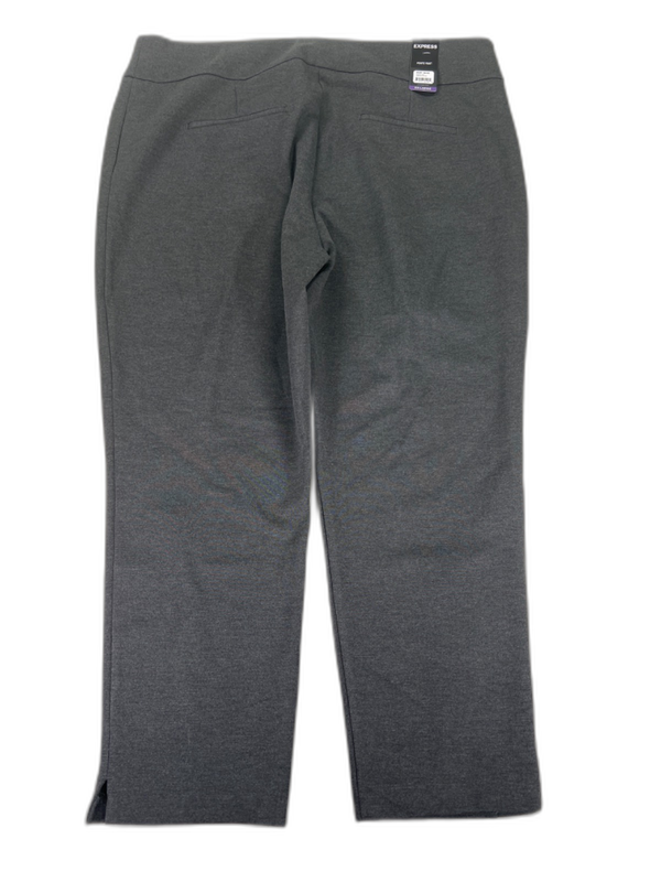 Express Women's Gray Heather Stretch Ponte Dress Pants - XXL image 2