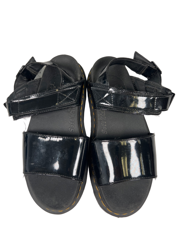Dr. Martens Air Wair Women's Black Patent Leather Voss Platform Sandals - 8 image 3