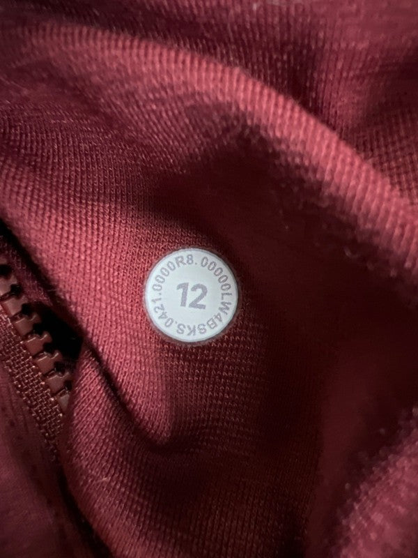 Lululemon Women's Red Mulled Wine Full Zip Define Athletic Jacket - 12 image 3