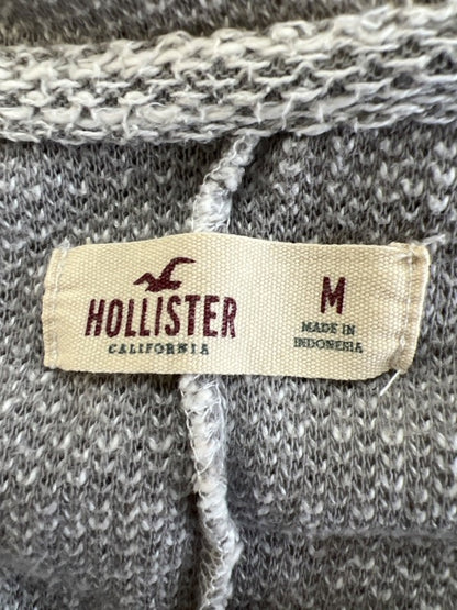 Hollister Women's Gray Long Sleeve Hooded Lightweight Cardigan Sweater - M image 3