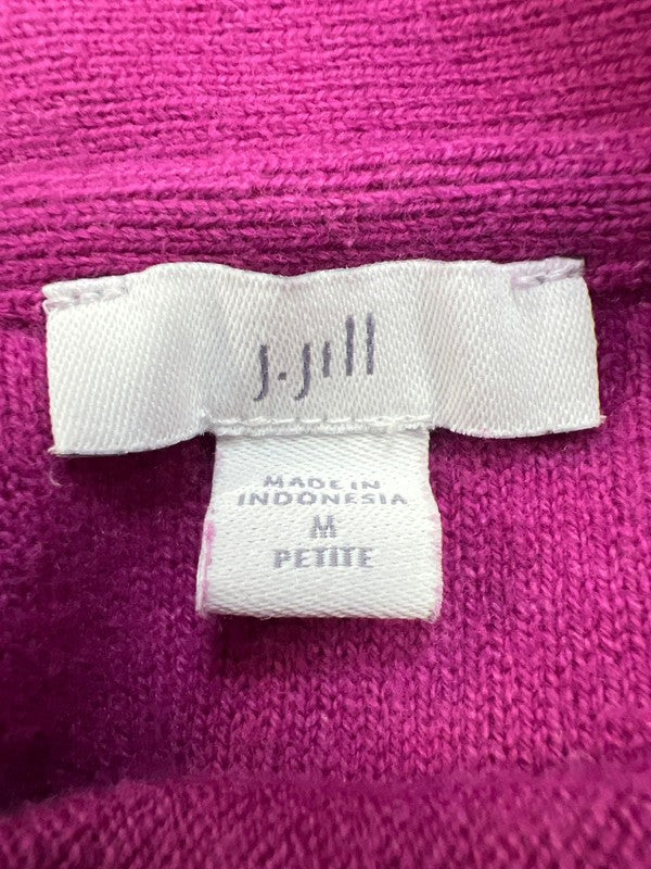 J.Jill Women’s Purple Soft Long Sleeve Button Up Cardigan Sweater - M Petite image 3