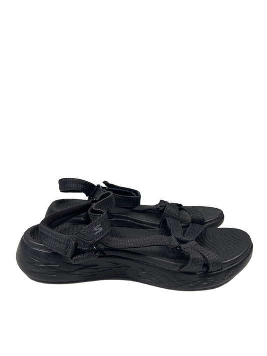 Skechers Women's Black On-The-Go 600 Brilliancy Slingback Sport Sandals - 8