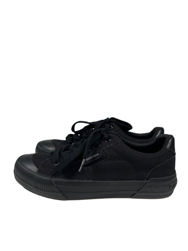 Rocket Dog Women's Black Canvas Plush Foam Lace Up Platform Sneakers - 10 image 5