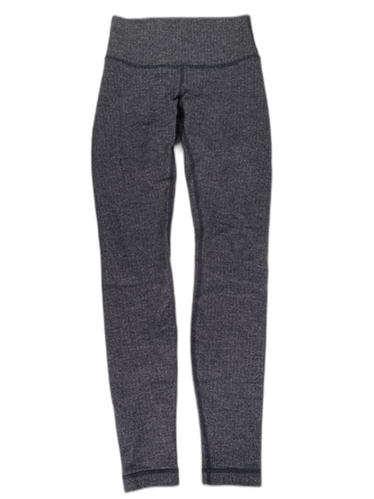 Lululemon Women's Gray Wunder Under Variegated Heather Athletic Pants - 4