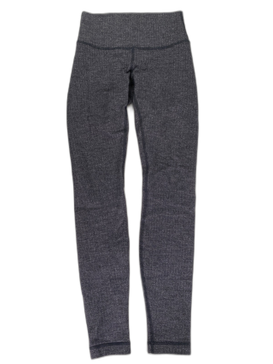Lululemon Women's Gray Wunder Under Variegated Heather Athletic Pants - 4