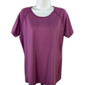 Duluth Trading Women's Purple Breathable Short Sleeve Active Shirt - L