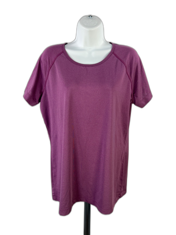 Duluth Trading Women's Purple Breathable Short Sleeve Active Shirt - L