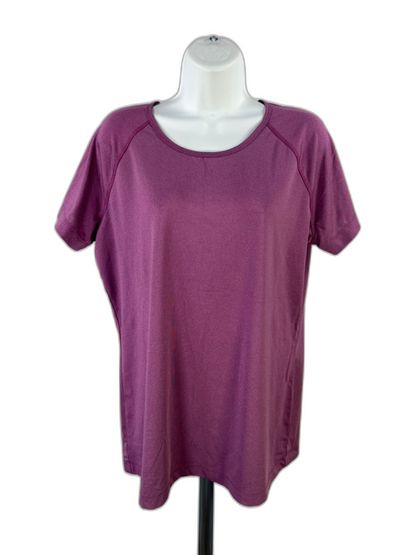 Duluth Trading Women's Purple Breathable Short Sleeve Active Shirt - L