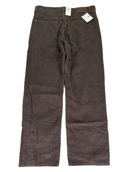 Calvin Klein Men's Brown Corduroy Relaxed Straight Pants - 34x30 image 2