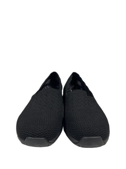 Skechers Women's Black Seager Stat Slip On Walking Flats - 9 image 2