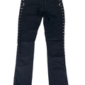 Bebe Women's Black Sequin Side Skinny Denim Jeans - 26