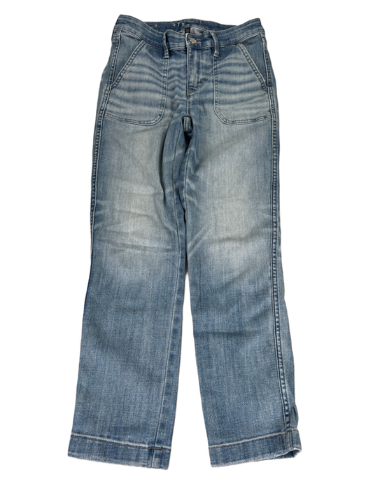 White House Black Market Women's Light Wash Straight Crop Denim Jeans - 0