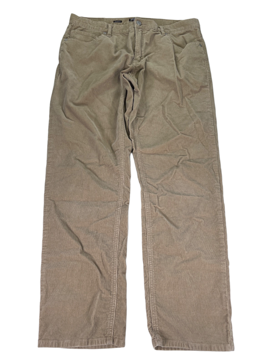 Michael Kors Men's Tan Corduroy Tailored Fit Pants - 34x30