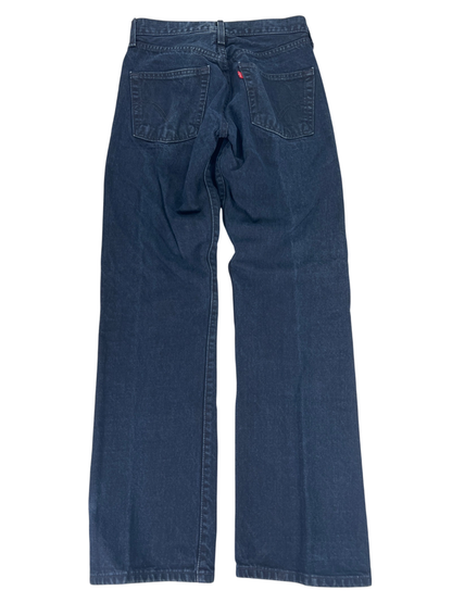 Levis Men's Dark Wash Button Fly Straight Leg Denim Jeans - 28x30 image 2