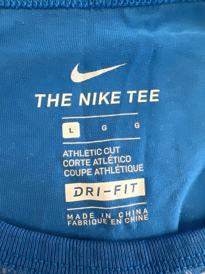 Nike Men's Blue Dri-Fit Basketball Athletic Sleeveless Tank Top - L image 3