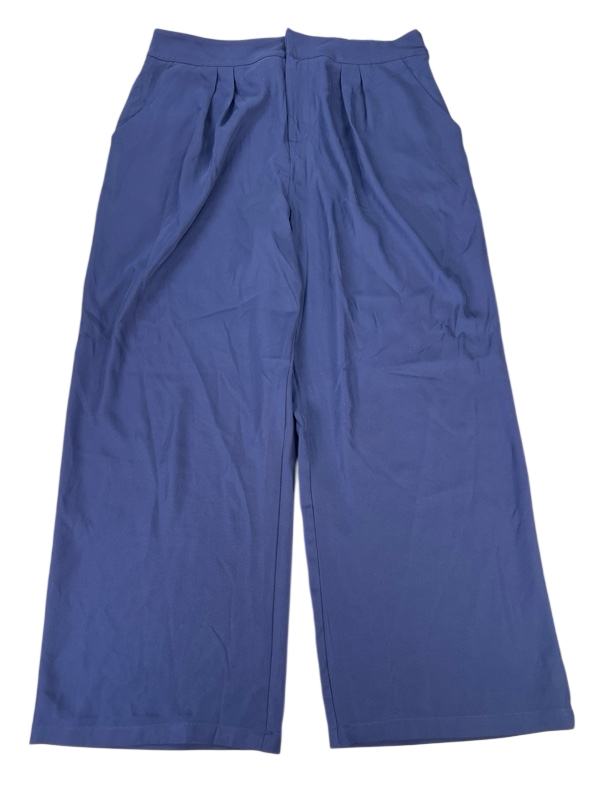 Grace Karin Women's Blue Pull On Belted Loose Leg Pants - 16