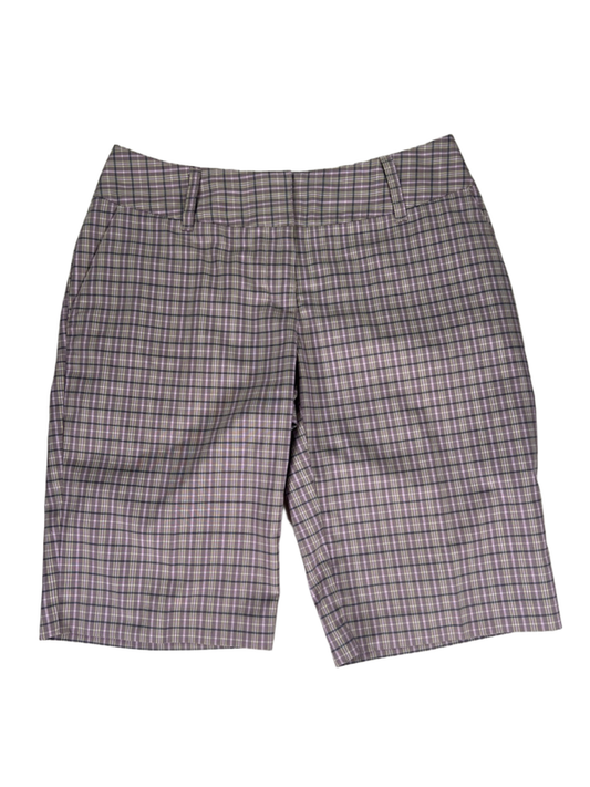 Adidas Women’s Purple Plaid Bermuda Golf Shorts - 4