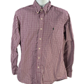 Ralph Lauren Men's Purple Plaid Custom Long Sleeve Button Up Shirt - 16.5-34/35