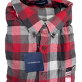 Croft & Barrow Men's Red/Gray Plaid Long Sleeve Button Up Flannel Shirt - XXL