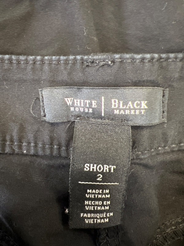 White House Black Market Women's Black Cuffed Shorts - 2 image 3