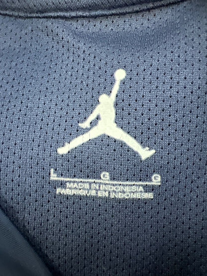 Nike Air Jordan Men's Blue University Of Michigan Vented Windbreaker Jacket - L image 3