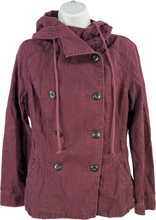 Converse One Star Women’s Purple Canvas Button Up Jacket - M