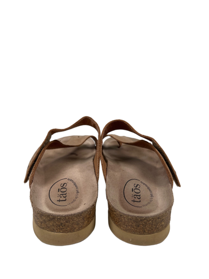 Taos Women's Tan Leather Lola Strappy Sandals - 39/US 8-8.5 image 4