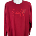 Under Armour Men's Red Long Sleeve Loose Fit T-Shirt - XL