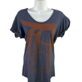 Nike Women's Blue/Orange MLB Detroit Tigers Short Sleeve T-Shirt - XS