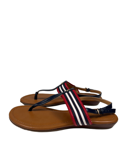 Tommy Hilfiger Women's Blue/Red Jaya Slingback Sandals - 8 image 5