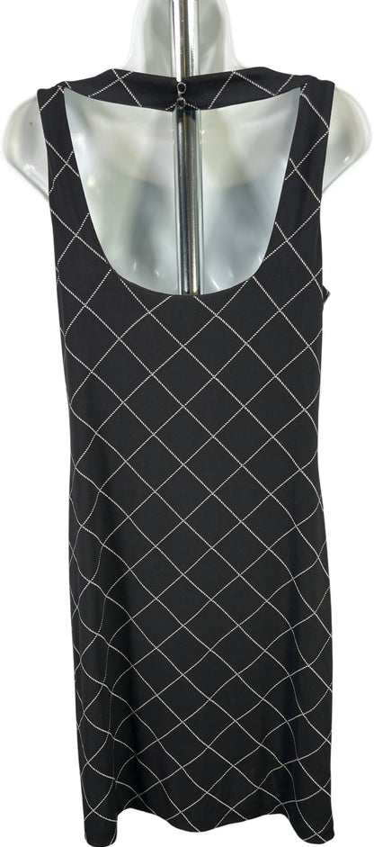 White House Black Market Women’s Black Sleeveless Shift Dress - S