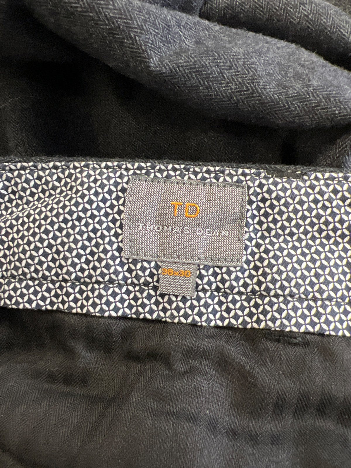 Thomas Dean Men’s Black/Gray Dress Pants - 38x30