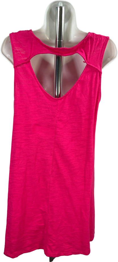 Neon Buddha Women’s Pink Sleeveless T-Shirt Tank Dress - M