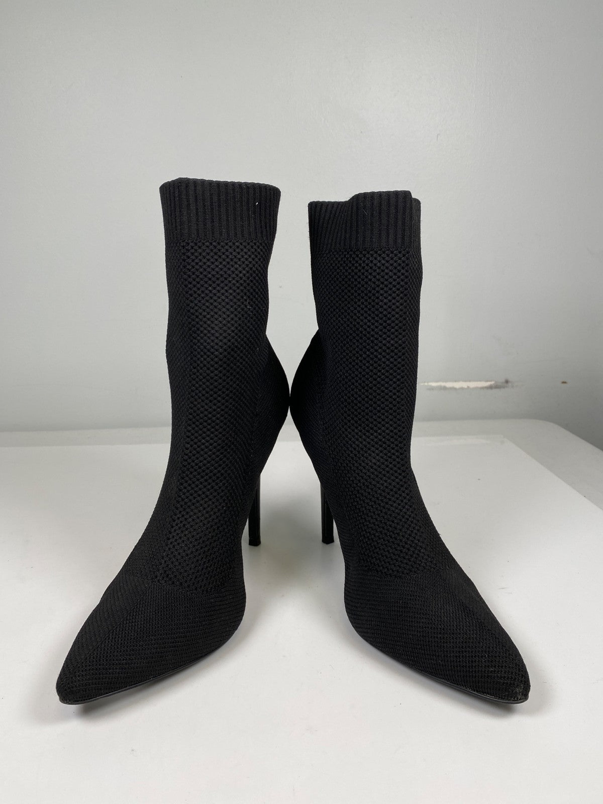 Charles by Charles David Women’s Black Sock Knit Heeled Booties - 9