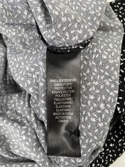 Adrianna Papell Women’s Black Short Ruffle Sleeve Blouse - S