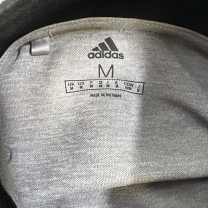 adidas Men's Gray Long Sleeve 1/4 Zip Pullover Athletic Shirt - M