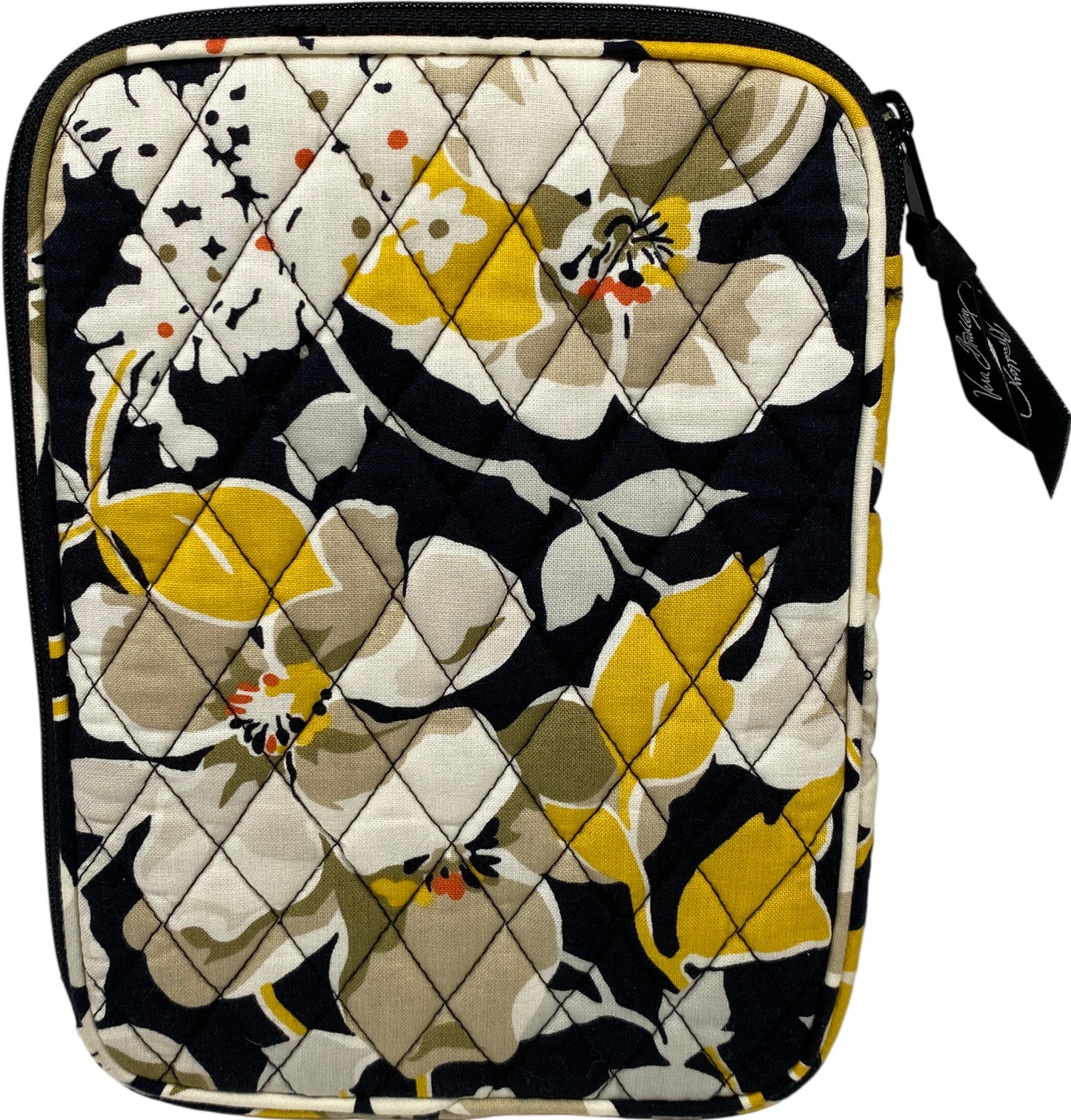 Vera Bradley Women’s Black/White Floral Dogwood Small 9” E-Reader Padded Case
