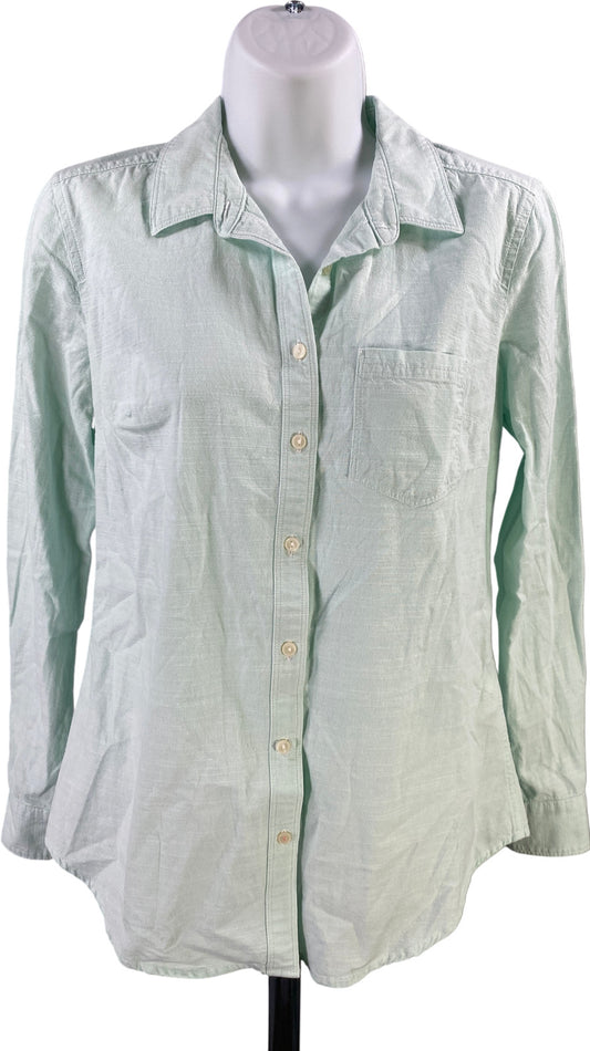 Banana Republic Women’s Blue Soft Wash Long Sleeve Button Up Shirt - XS
