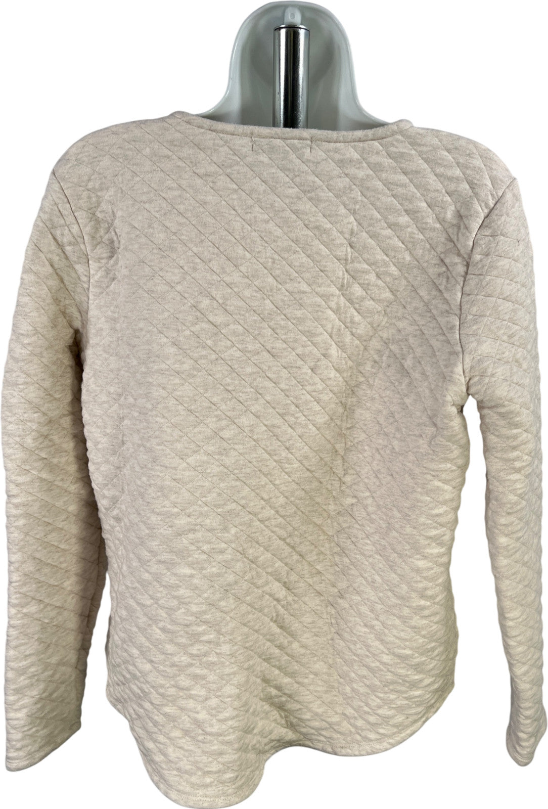 Orvis Women’s Ivory Quilted Long Sleeve Shirt - M